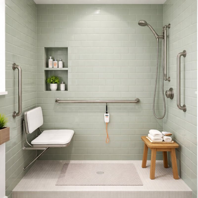 Senior Shower Installation in Manchester, NH